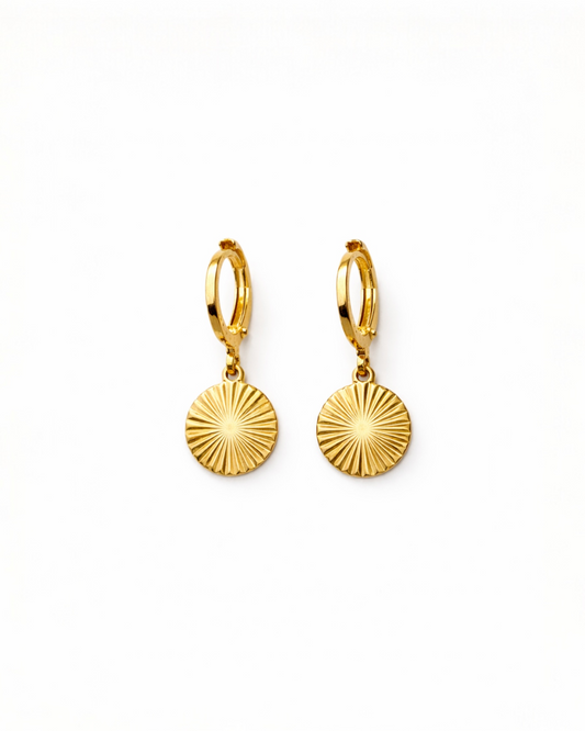 Brinco Argolinha Coin Dourado