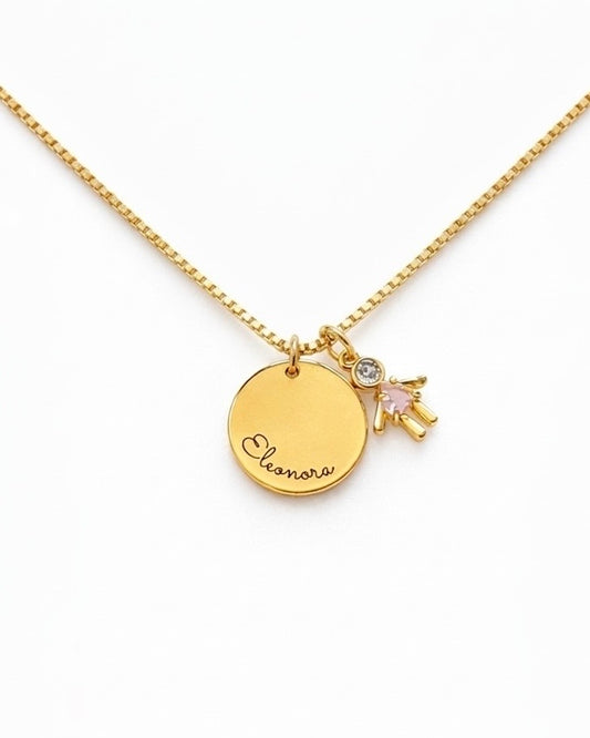 Colar Elo Personalizável Dourado