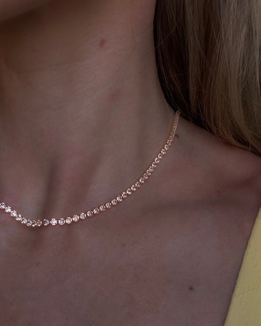 Colar Choker Riviera Basic Dourado