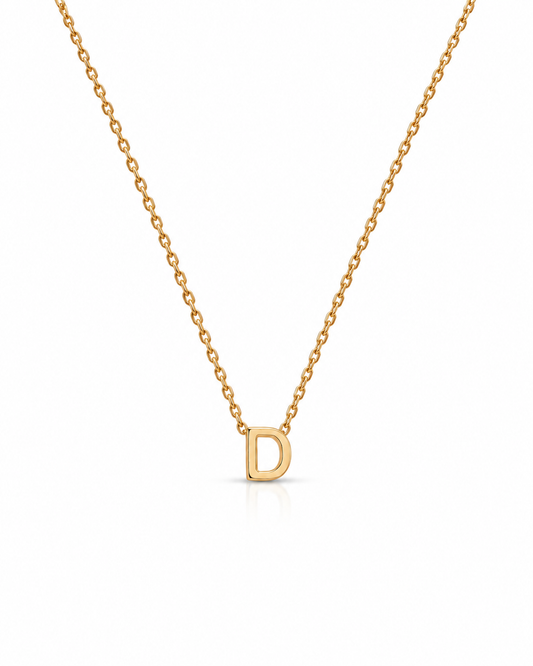 Colar Una Letter Dourado