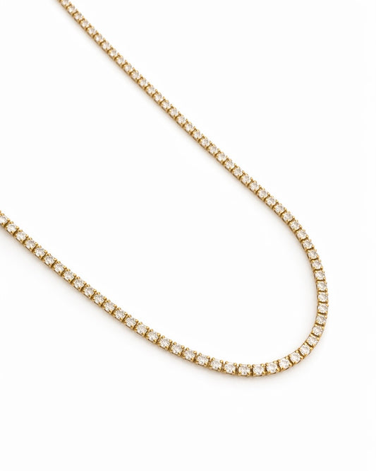 Colar Choker Riviera Basic Dourado