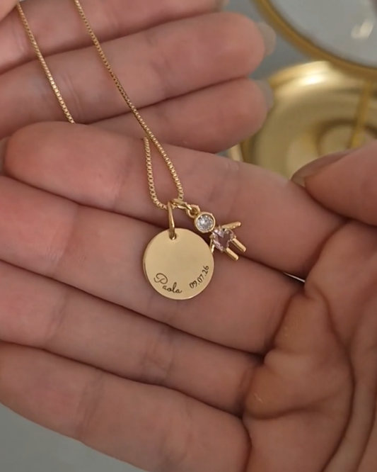 Colar Elo Personalizável Dourado