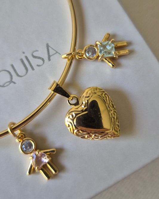 Pingente Colors Menino Zircônia Dourado