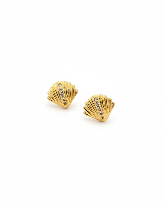 Brinco Concha Dourado