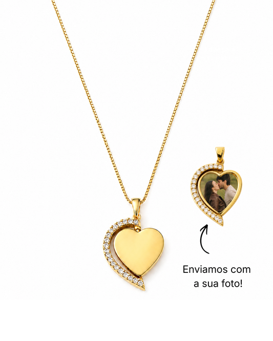 Colar Relicário Life Dourado