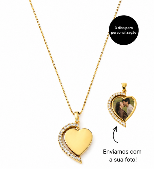 Colar Relicário Life Dourado