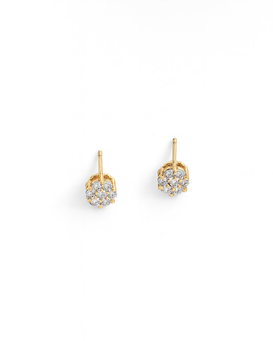 Brinco Infantil Flower Dourado